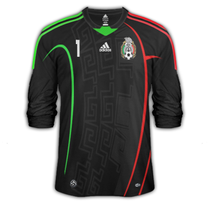 Adidas Mexico Replica 3 Cuartos Negra